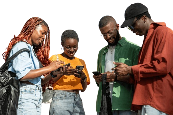 People amazed and delighted while experiencing Incuti AI on their phones - Rwanda's first AI model in action